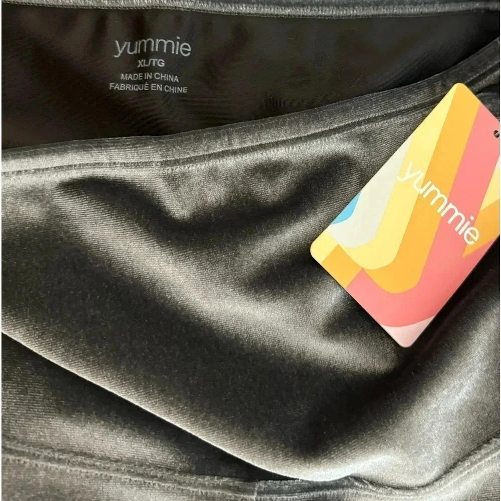 Yummie Velvet Shaping Leggings Size XL Asphalt Rear Lifting High Waist - Picture 7 of 10